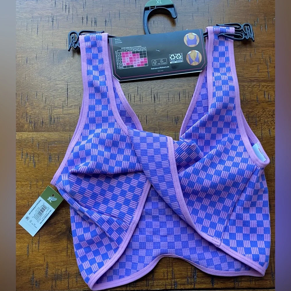 •NWT•No Boundaries Seamless Reversible Twist Bralette- XL